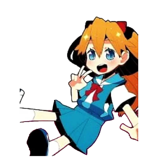 🔹 Стикер «Evangelion School +Chibi» для Telegram