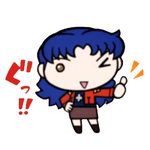 🔹 Стикер «Evangelion School +Chibi» для Telegram