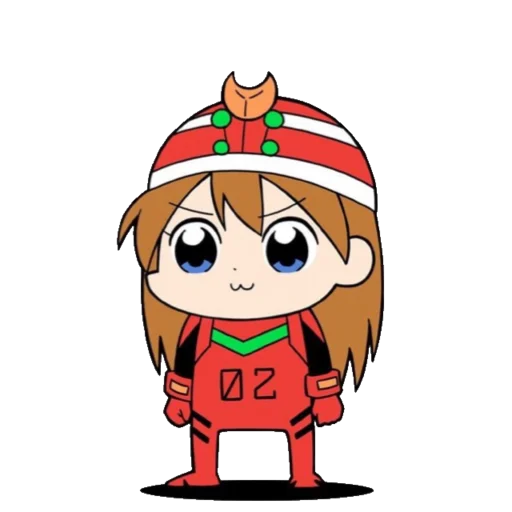 🔹 Стикер «Evangelion School +Chibi» для Telegram