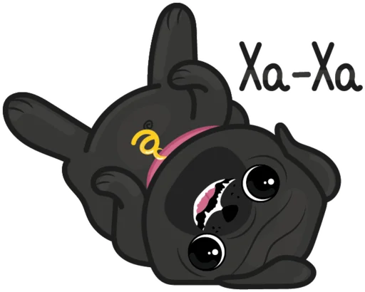 🤣 Стикер «Eva The Pug» для Telegram