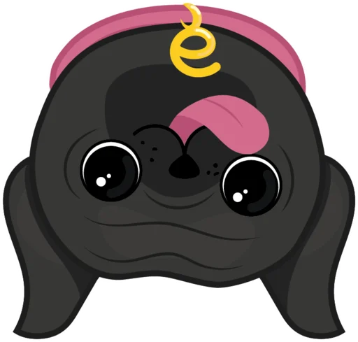🙃 Стикер «Eva The Pug» для Telegram