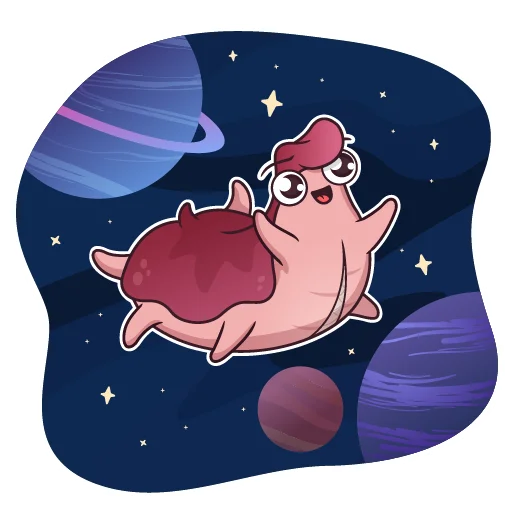 🌌 Стикер «FedoRU» для Telegram