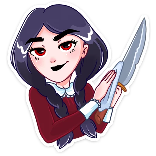 🔪 Стикер «Эвелина» для Telegram
