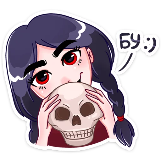 😈 Стикер «Эвелина» для Telegram
