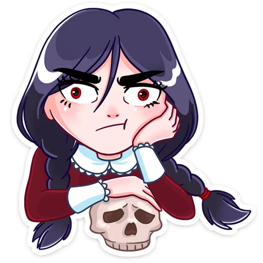💀 Стикер «Эвелина» для Telegram