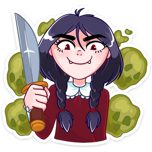 😈 Стикер «Эвелина» для Telegram