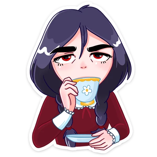 ☕️ Стикер «Эвелина» для Telegram