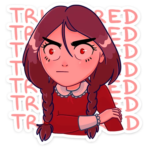 😡 Стикер «Эвелина» для Telegram