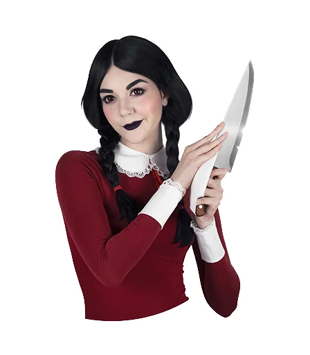 🔪 Стикер «Эвелина Косплей» для Telegram