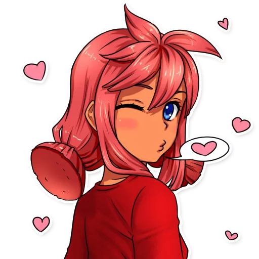😘 Стикер «EverlastingSummer» для Telegram