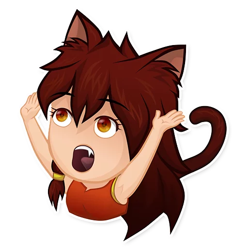 🙀 Стикер «EverlastingSummer» для Telegram