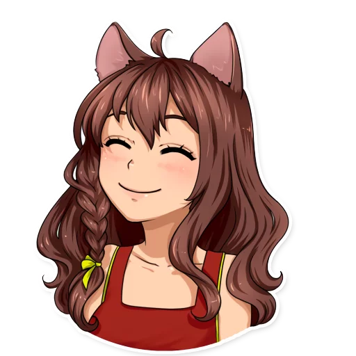 😽 Стикер «EverlastingSummer» для Telegram