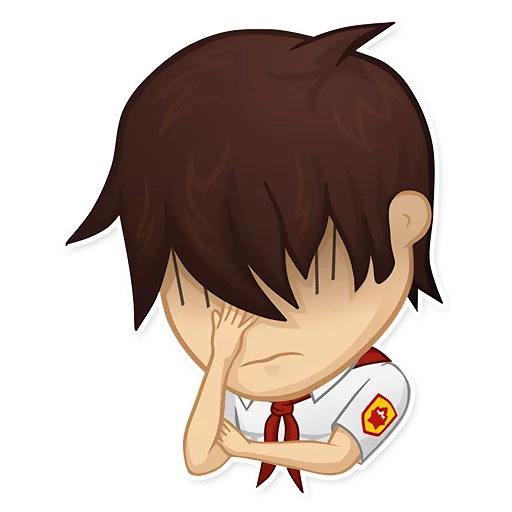 😕 Стикер «EverlastingSummer» для Telegram