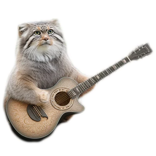 🎸 Стикер «Everyday Manul» для Telegram
