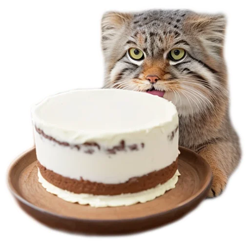 🍰 Стикер «Everyday Manul» для Telegram