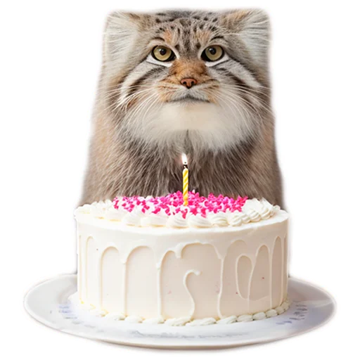 🎂 Стикер «Everyday Manul» для Telegram