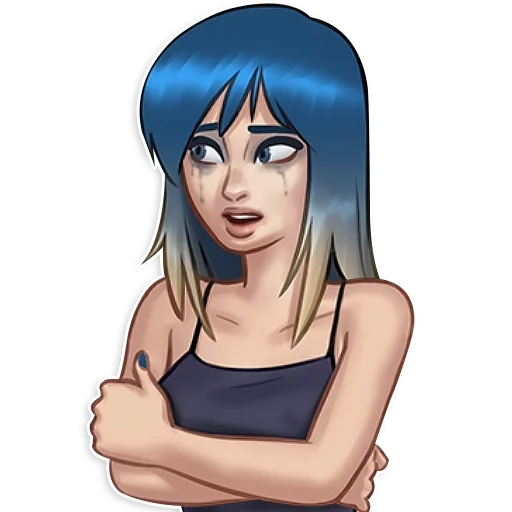 😭 Стикер «Eve Summertime Saga» для Telegram