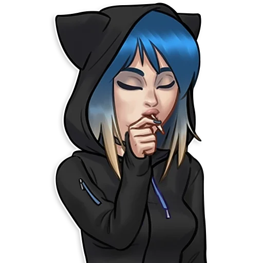 🚬 Стикер «Eve Summertime Saga» для Telegram