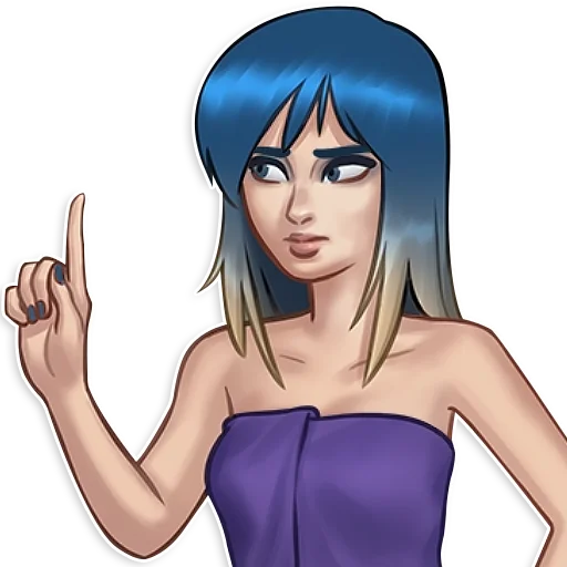 👆 Стикер «Eve Summertime Saga» для Telegram