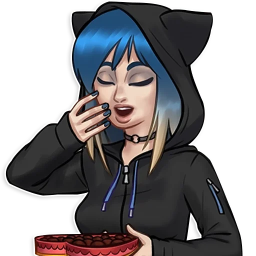 🍽 Стикер «Eve Summertime Saga» для Telegram