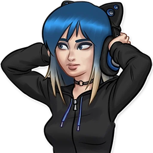 Стикерпак Eve Summertime Saga для Telegram
