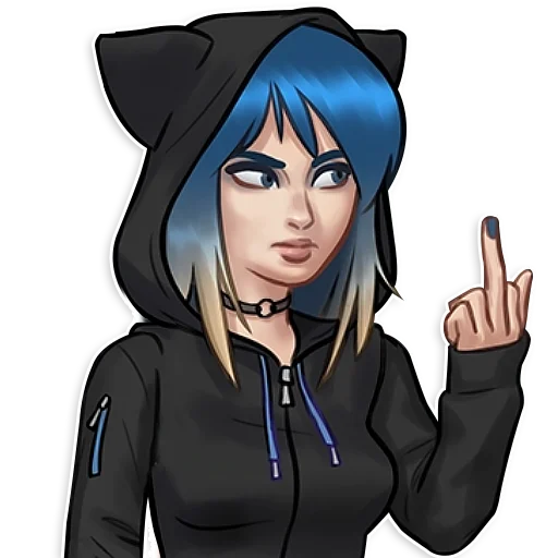 🖕 Стикер «Eve Summertime Saga» для Telegram