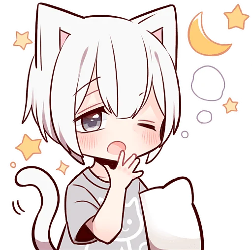 😴 Стикер «Усталый котенок» для Telegram