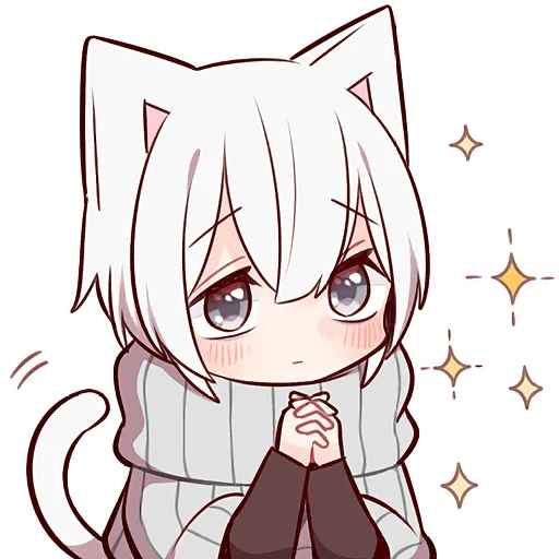 ✨ Стикер «Усталый котенок» для Telegram