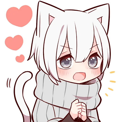 😍 Стикер «Усталый котенок» для Telegram
