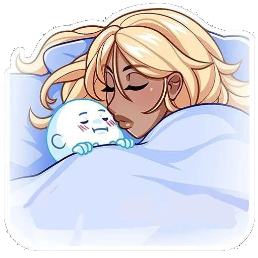 😴 Стикер «Эцуко без надписей» для Telegram