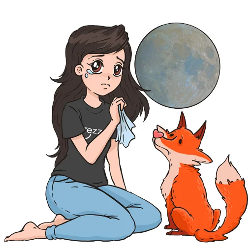 😢 Стикер «EZZIATI Planet Mood» для Telegram