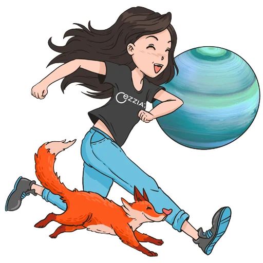 🏃‍♀️ Стикер «EZZIATI Planet Mood» для Telegram