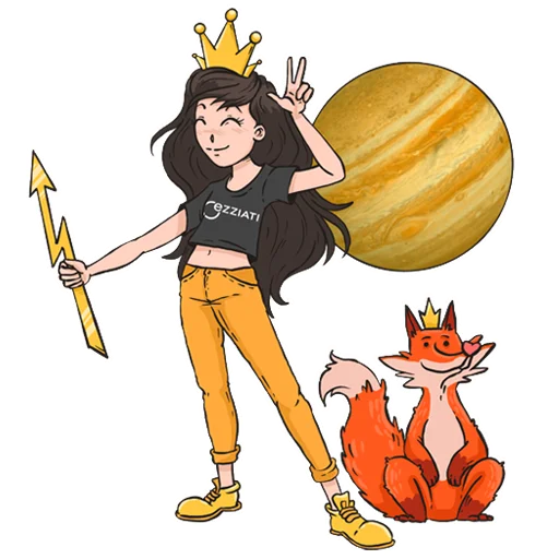 👑 Стикер «EZZIATI Planet Mood» для Telegram