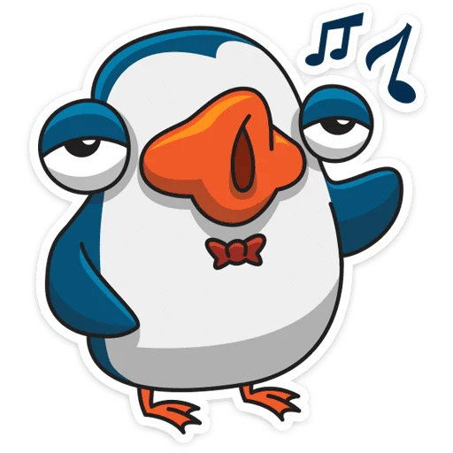 🎤 Стикер «Пингвин Изи» для Telegram