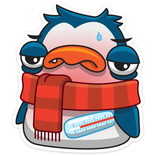 🤒 Стикер «Пингвин Изи» для Telegram