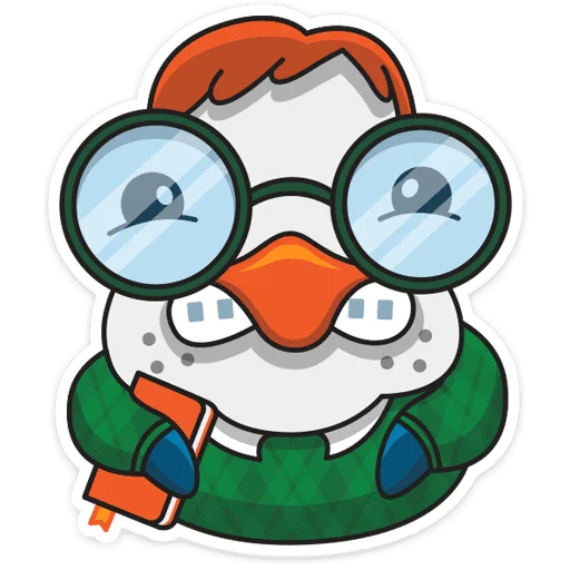 🤓 Стикер «Пингвин Изи» для Telegram