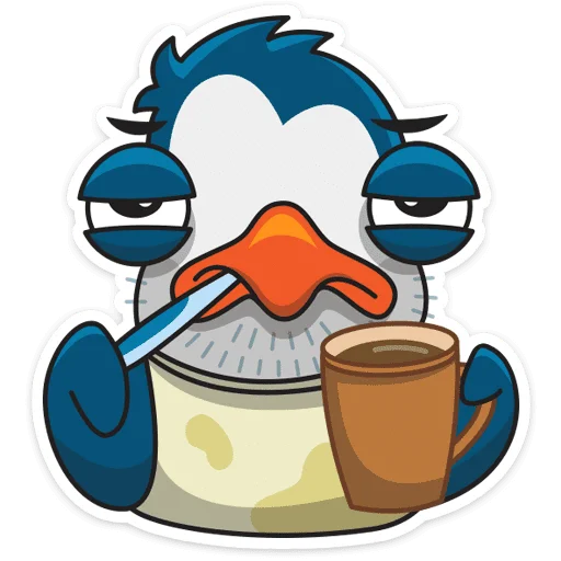 🥱 Стикер «Пингвин Изи» для Telegram