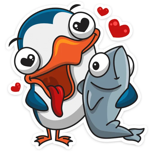 😍 Стикер «Пингвин Изи» для Telegram