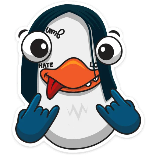 🤘 Стикер «Пингвин Изи» для Telegram