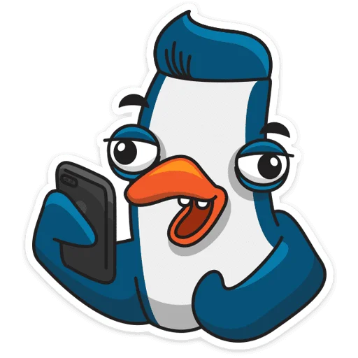 📱 Стикер «Пингвин Изи» для Telegram