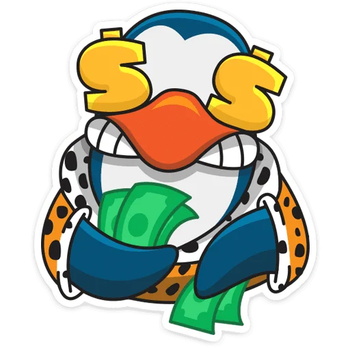🤑 Стикер «Пингвин Изи» для Telegram