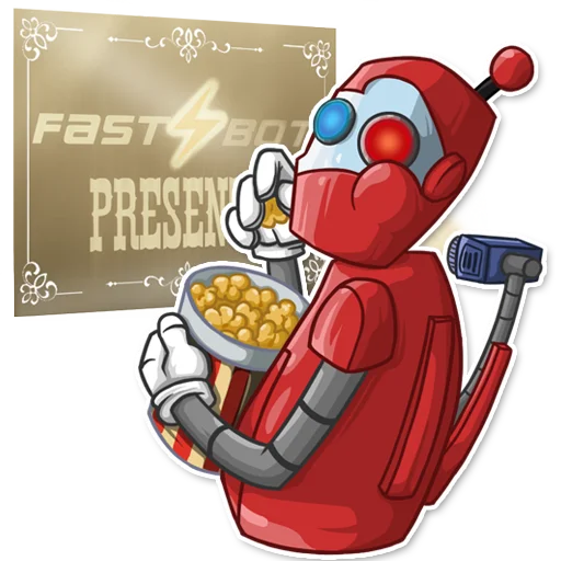 🍿 Стикер «f4st_bot» для Telegram