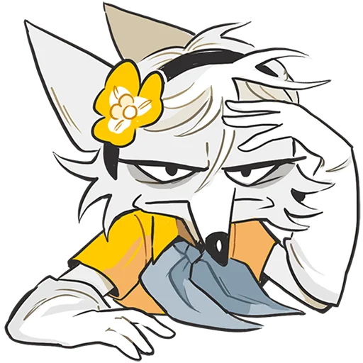 😒 Стикер «Амели Без Текста» для Telegram