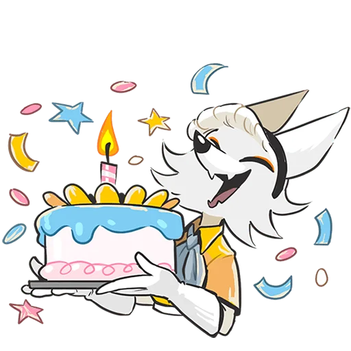 🎂 Стикер «Амели Без Текста» для Telegram