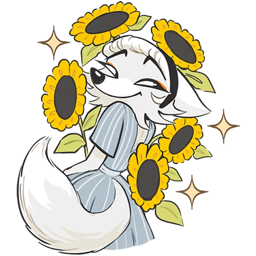 🌻 Стикер «Амели Без Текста» для Telegram