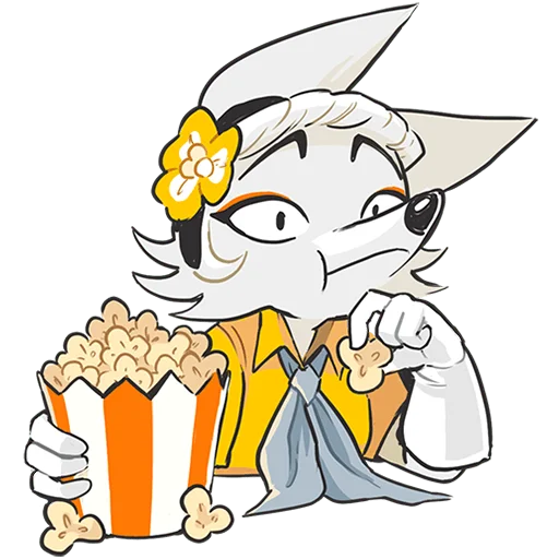 🍿 Стикер «Амели Без Текста» для Telegram