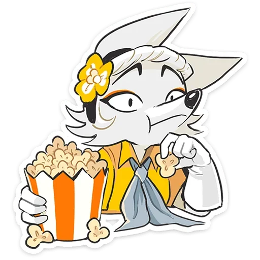 🍿 Стикер «Амели» для Telegram
