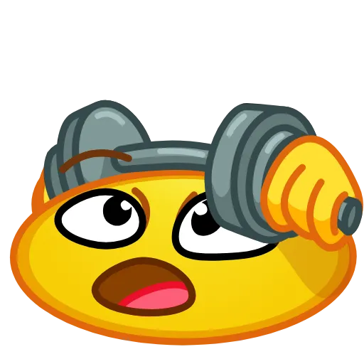 🏋‍♂ Стикер «Face Emoji Pack» для Telegram
