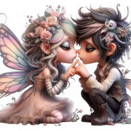 😘 Стикер «Феи любви 2» для Telegram