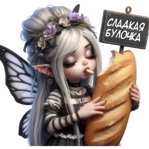🍞 Стикер «Феи любви 2» для Telegram